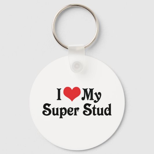 Ik hou van mijn super studiebol sleutelhanger (Voorkant)
