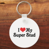 Ik hou van mijn super studiebol sleutelhanger (Voorkant)
