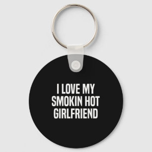 Ik hou van mijn superhete vriendin Geschenk Valent Sleutelhanger