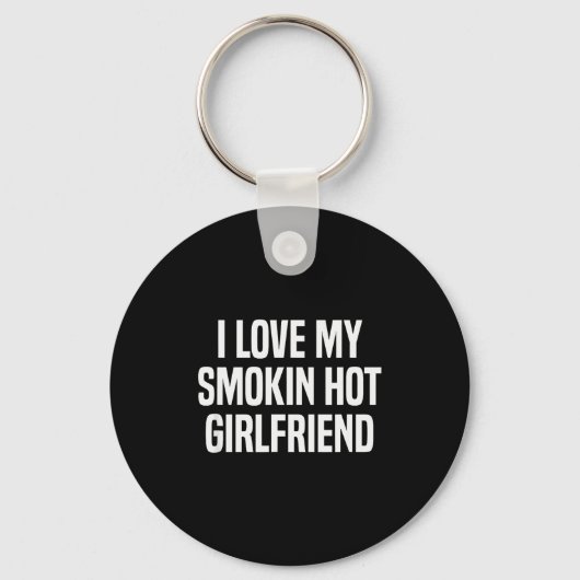 Ik hou van mijn superhete vriendin Geschenk Valent Sleutelhanger (Voorkant)