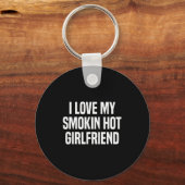 Ik hou van mijn superhete vriendin Geschenk Valent Sleutelhanger (Voorkant)