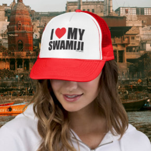 Ik hou van mijn swamiji - Spirituele yoga Trucker Pet