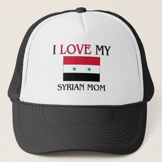 Ik hou van mijn Syrische moeder Trucker Pet (Voorkant)