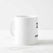Ik hou van mijn SYSTEEMBEHEERDER Koffiemok (Voorkant links)