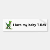 Ik hou van mijn T-Rex Bumpersticker (Voorkant)