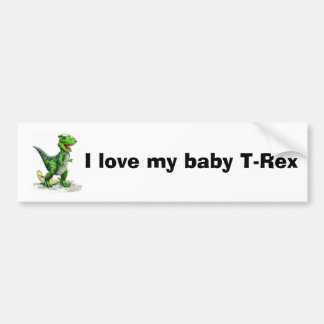 Ik hou van mijn T-Rex Bumpersticker