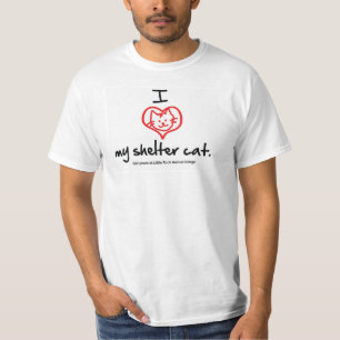 Ik hou van mijn T-shirt met Shelter Cat