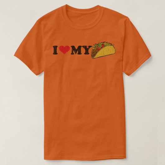 Ik hou van mijn taco 1995 t-shirt (Design voorkant)