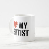 Ik hou van mijn tandarts Mok (Voorkant links)