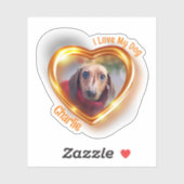 Ik hou van mijn tandwieltje dat het hart opblaast sticker (Vel)