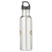 Ik hou van mijn tandwieltje dat het hart opblaast waterfles  (Achterkant)