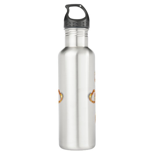 Ik hou van mijn tandwieltje dat het hart opblaast waterfles (Achterkant)