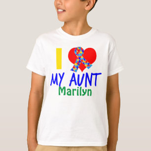 Ik hou van mijn tante Autisme Awareness Kinder T-shirt
