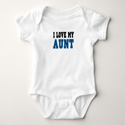 Ik hou van mijn tante (blauw) romper (Voorkant)