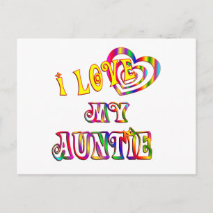 Ik hou van mijn tante briefkaart