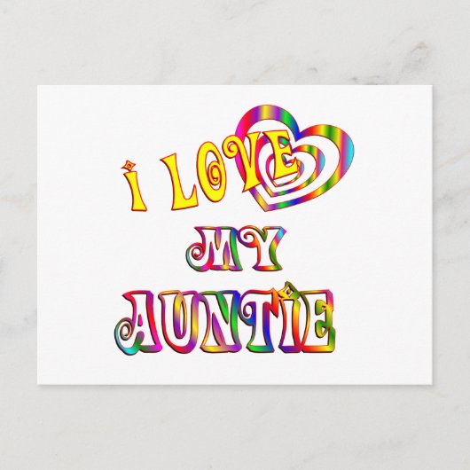 Ik hou van mijn tante briefkaart (Voorkant)