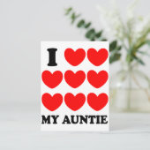 Ik hou van mijn tante briefkaart (Staand voorkant)