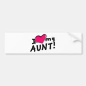 Ik hou van mijn tante! bumpersticker (Voorkant)