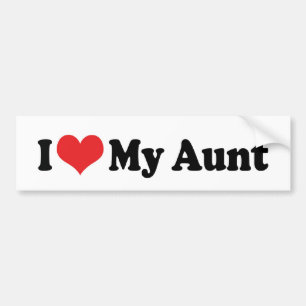 Ik hou van mijn tante bumpersticker