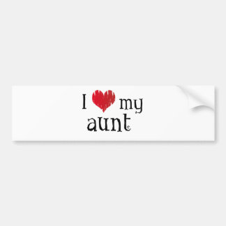 Ik hou van mijn tante bumpersticker