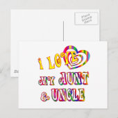 Ik hou van mijn tante en oom briefkaart (Voorkant / Achterkant)