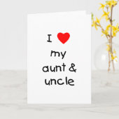Ik hou van mijn tante en oom kaart (Gele Bloem)