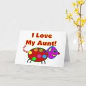 Ik hou van mijn tante kaart (Gele Bloem)