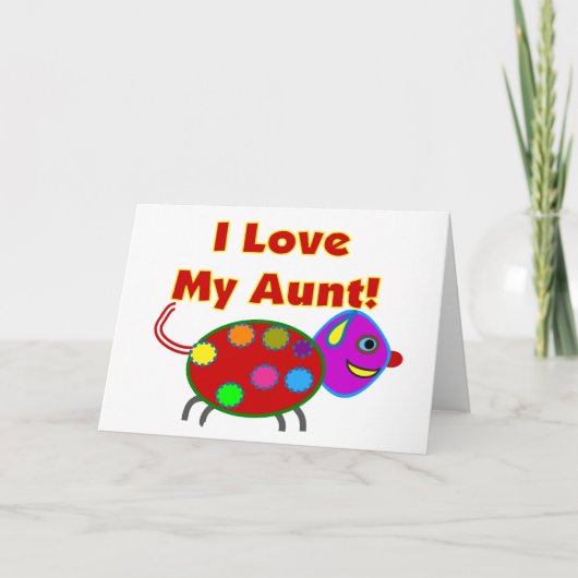 Ik hou van mijn tante kaart (Voorkant)