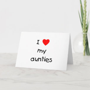 Ik hou van mijn tante kaart