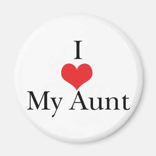 Ik hou van mijn tante magneet (Voorkant)