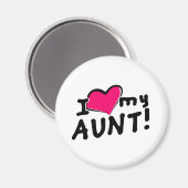Ik hou van mijn tante! magneet (Voorkant / Achterkant)