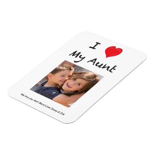 Ik hou van mijn tante Photo Magnet Keepomwille Magneet (Linkerzijde)