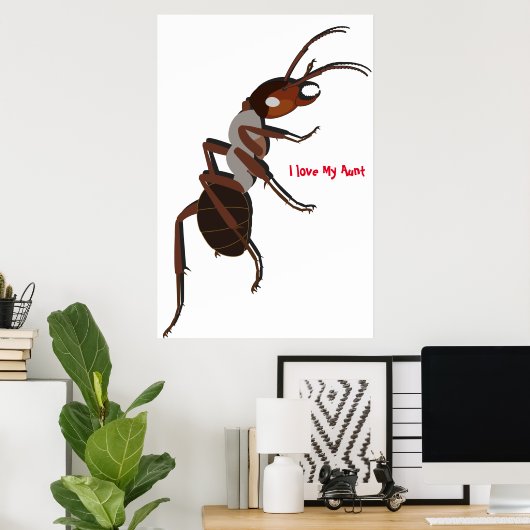 Ik hou van mijn tante Poster (Thuiskantoor)