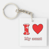 Ik hou van mijn tante sleutelhanger (voorkant)