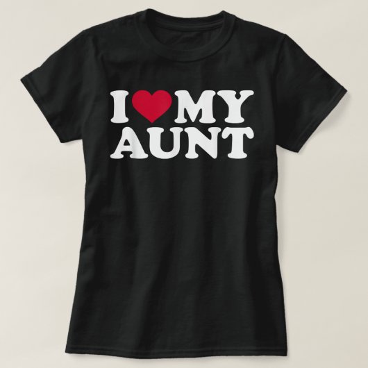 Ik hou van mijn tante t-shirt (Design voorkant)