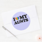 Ik hou van mijn tantes ronde sticker (Envelop)