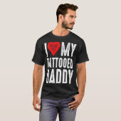 Ik hou van mijn tatoeage papa t-shirt (Voorkant volledig)