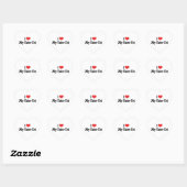 Ik hou van mijn Tator-Tot Hart Sticker (Vel)