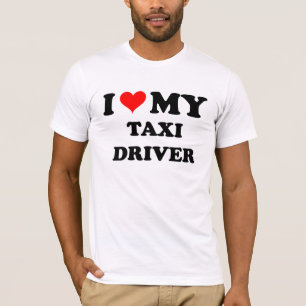 Ik hou van mijn taxichauffeur t-shirt