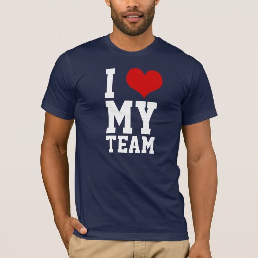Ik hou van mijn team 5 t-shirt (Voorkant)
