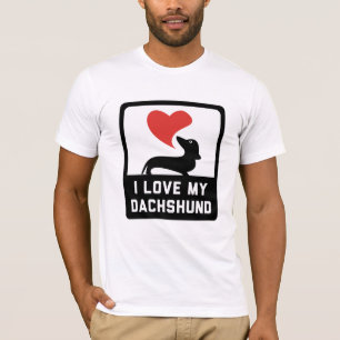 Ik hou van mijn teckel t-shirt