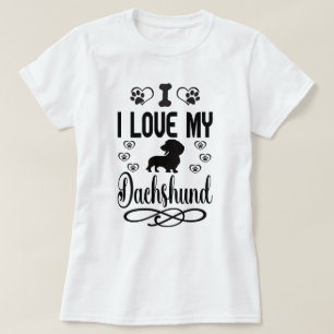 Ik hou van mijn teckel: t-shirt