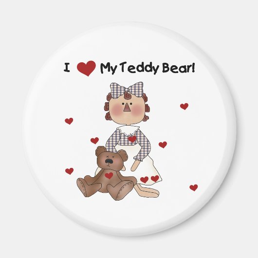 Ik hou van mijn Teddy Bear Magneet (Voorkant)