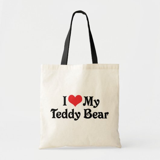 Ik hou van mijn Teddy Bear Tote Bag (Voorkant)