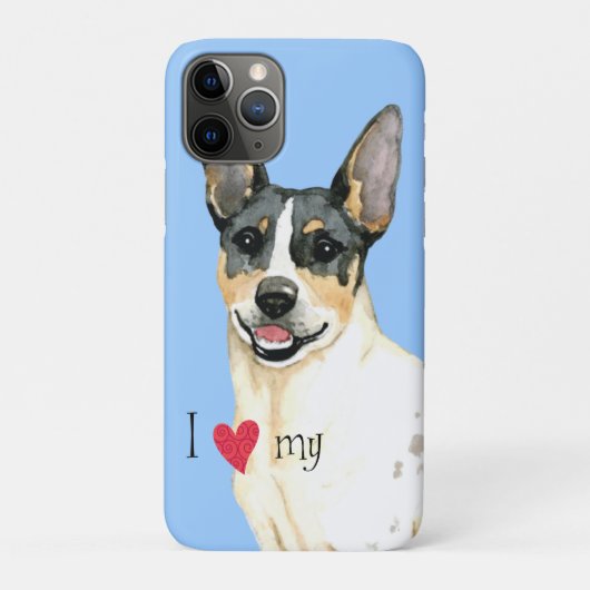 Ik hou van mijn Teddy Roosevelt Terrier Case-Mate iPhone Case (Achterkant)