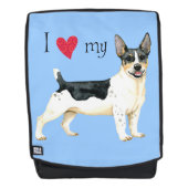 Ik hou van mijn Teddy Roosevelt Terrier Rugtassen (Voorkant)