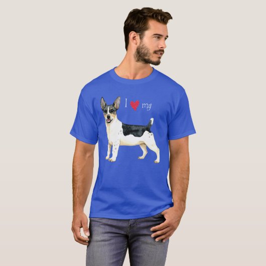 Ik hou van mijn Teddy Roosevelt Terrier T-shirt (Voorkant volledig)