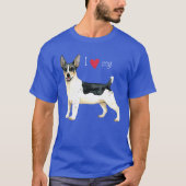 Ik hou van mijn Teddy Roosevelt Terrier T-shirt (Voorkant)