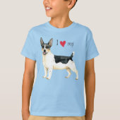 Ik hou van mijn Teddy Roosevelt Terrier T-shirt (Voorkant)