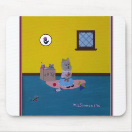 Ik hou van mijn teddybeer Cairn Mousepad Muismat